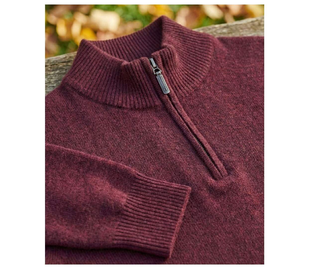 Pull camionneur col montant zippé avec laine PUL2005C-4