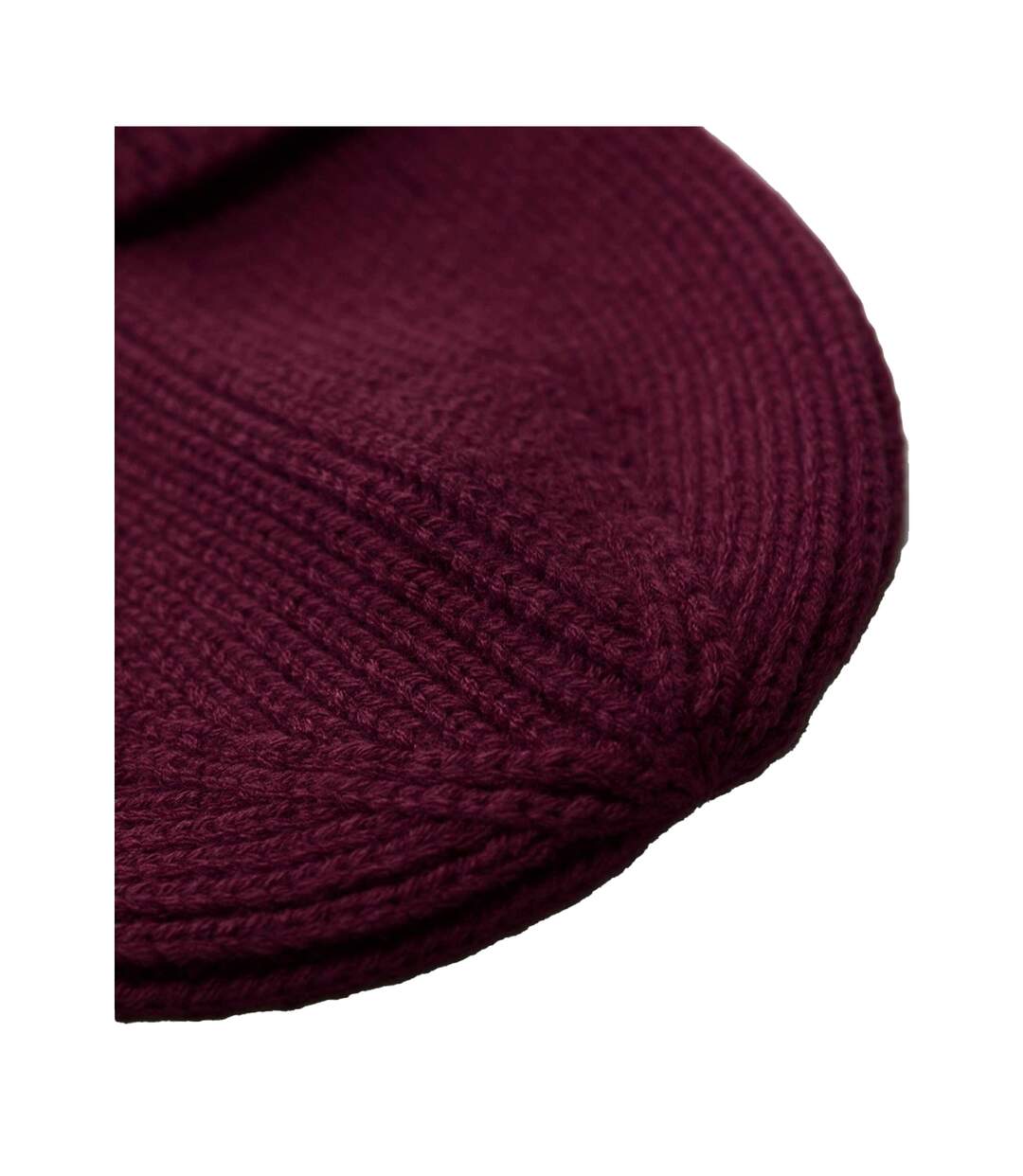 Bonnet Fashion Adulte Bordeaux Noir Beechfield-3