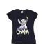 Disney Femmes/Les femmes Lilo And Stitch Ohana Graffiti Cotton T-Shirt (Bleu marine) - UTBI25877-1