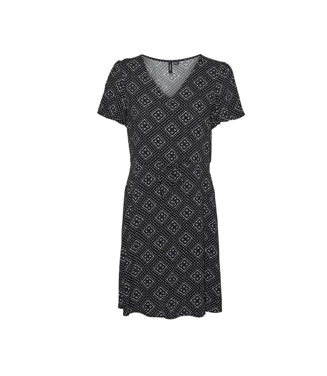 Robe Noire/Blanche Femme Vero Moda Vmeasy Joy - L-1