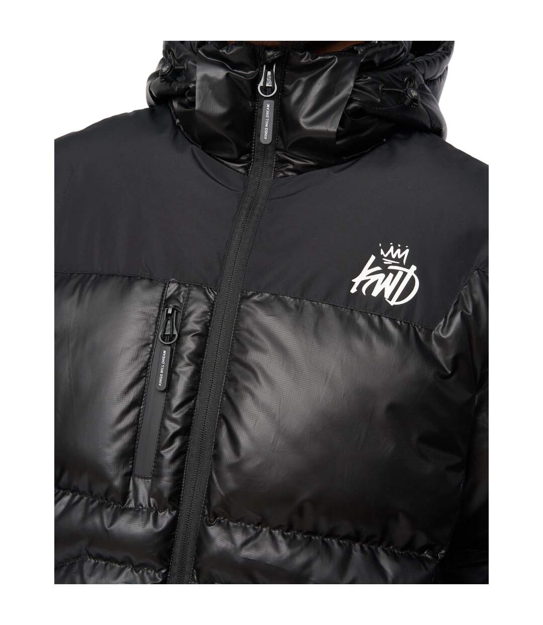 Mens Ascend Puffer Jacket Black Kings Will Dream-4
