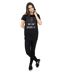 Disney - T-shirt CARS LIGHTNING MCQUEEN BLUEPRINT - Femme (Noir) - UTBI16072-4