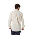Mens Oxford Regular Long-sleeved Button-down Shirt Stone Ecru Saltwell-3