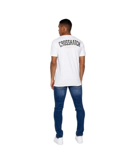 T-shirt cronstand homme blanc Crosshatch Crosshatch