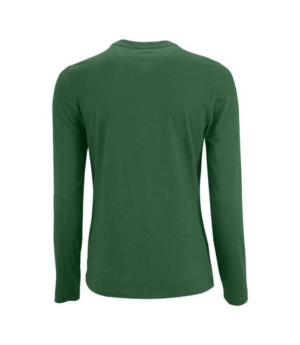 SOLS Womens/Ladies Imperial Long Sleeve T-Shirt (Bottle Green)