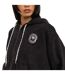 Sweat zippé à capuche femme relax fit acid wash avec patch Palm Patch Vondutch-2