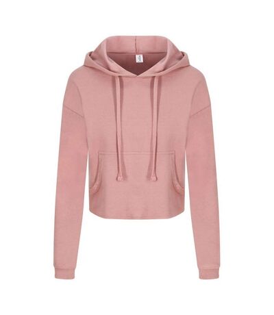 Sweat à capuche girlie femme vieux rose Awdis