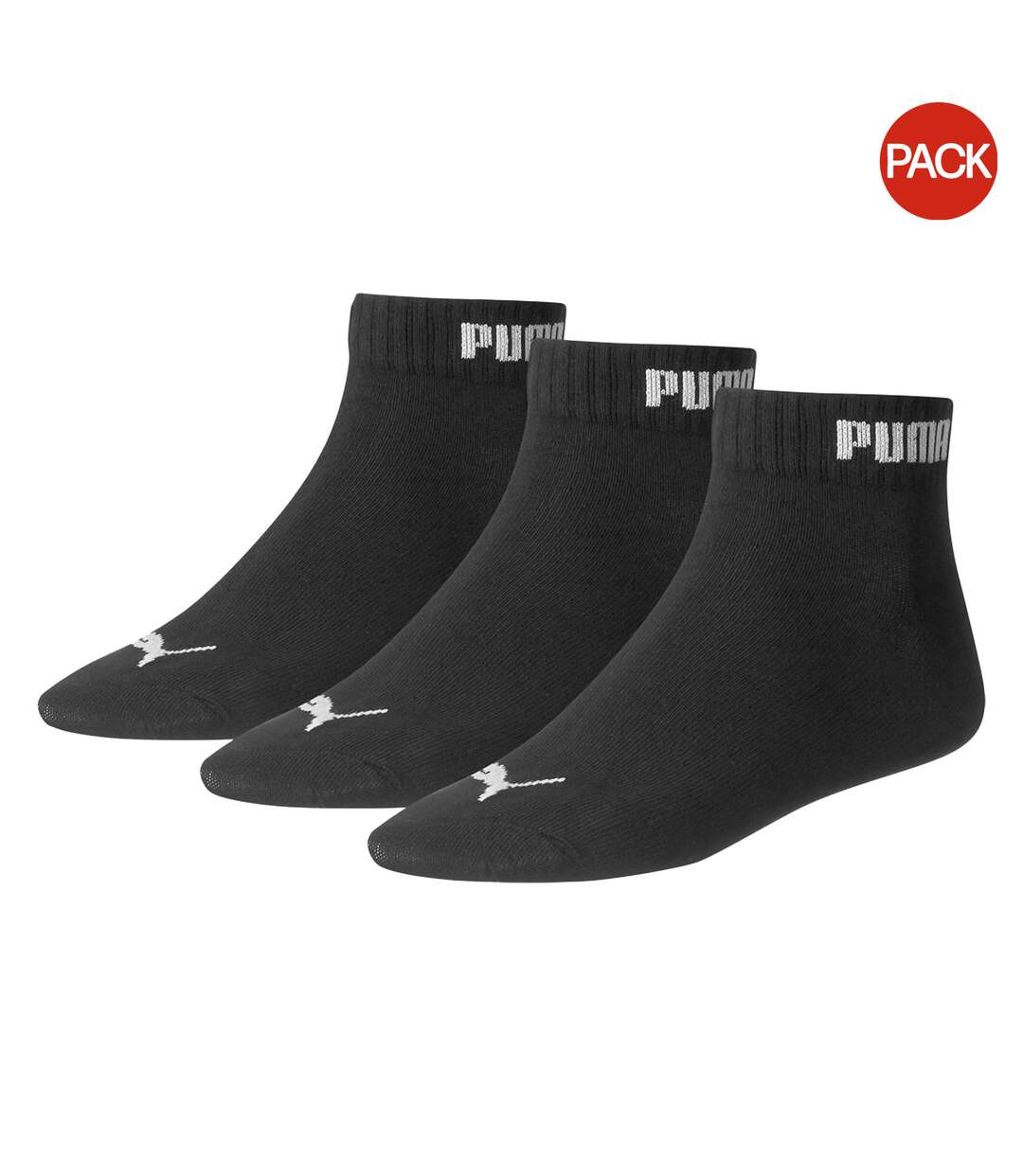 Chaussettes quarter homme noir Puma-1