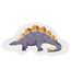 Lot de 6 Assiettes en Papier Dinosaure 27cm Blanc-1