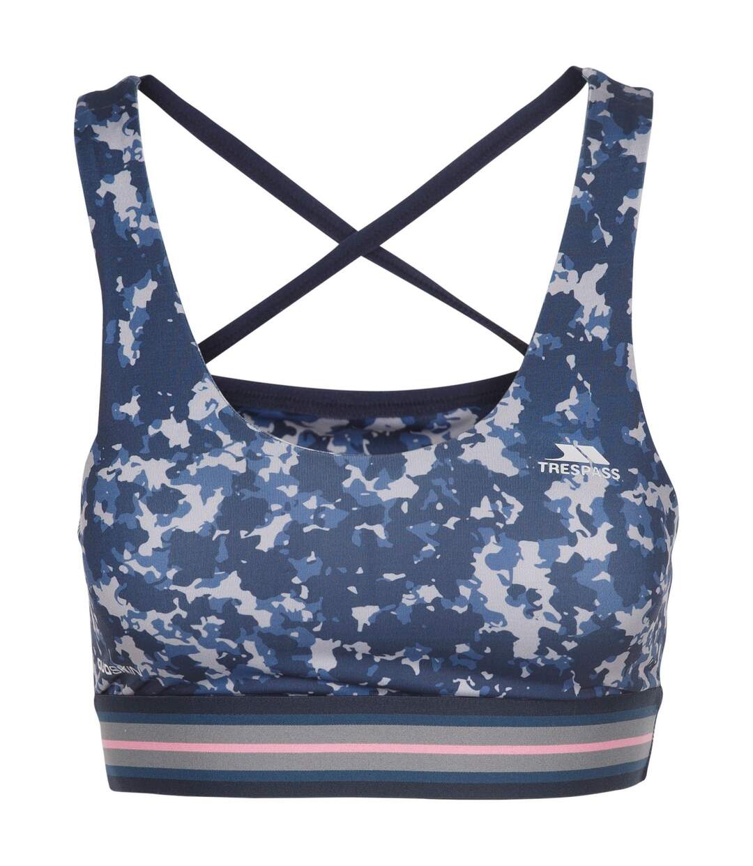 Trespass Womens/Ladies Stephanie Camo Crop Top (Navy) - UTTP5625-2