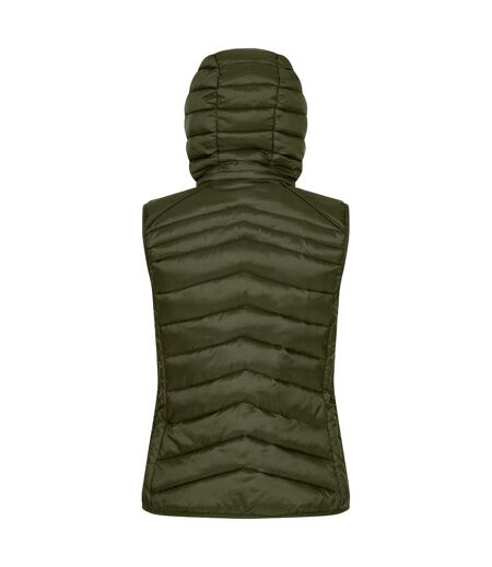 Womens/ladies Idaho Body Warmer Fog Green Clique