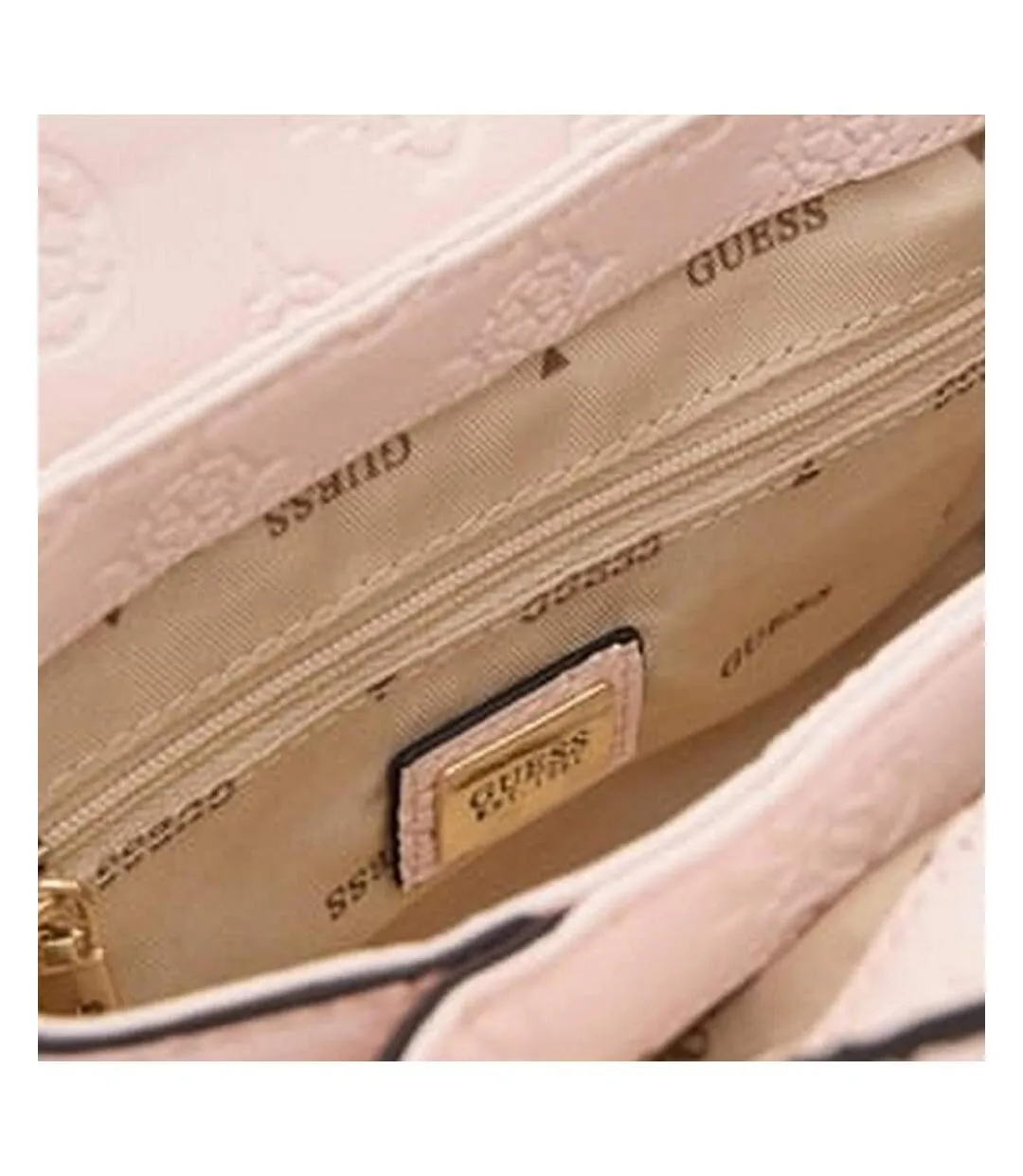 Sac à bandoulière rose femme guess phoebe-2