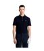 Mens Short-sleeved Golf Polo Shirt Dark Navy Lyle & Scott-1