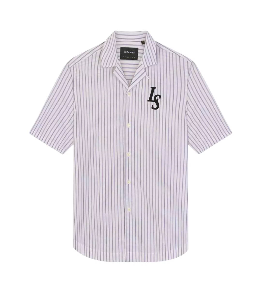 Chemise Motif Fines Rayures Homme Blanc Lyle & Scott-2