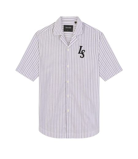 Chemise Motif Fines Rayures Homme Blanc Lyle & Scott