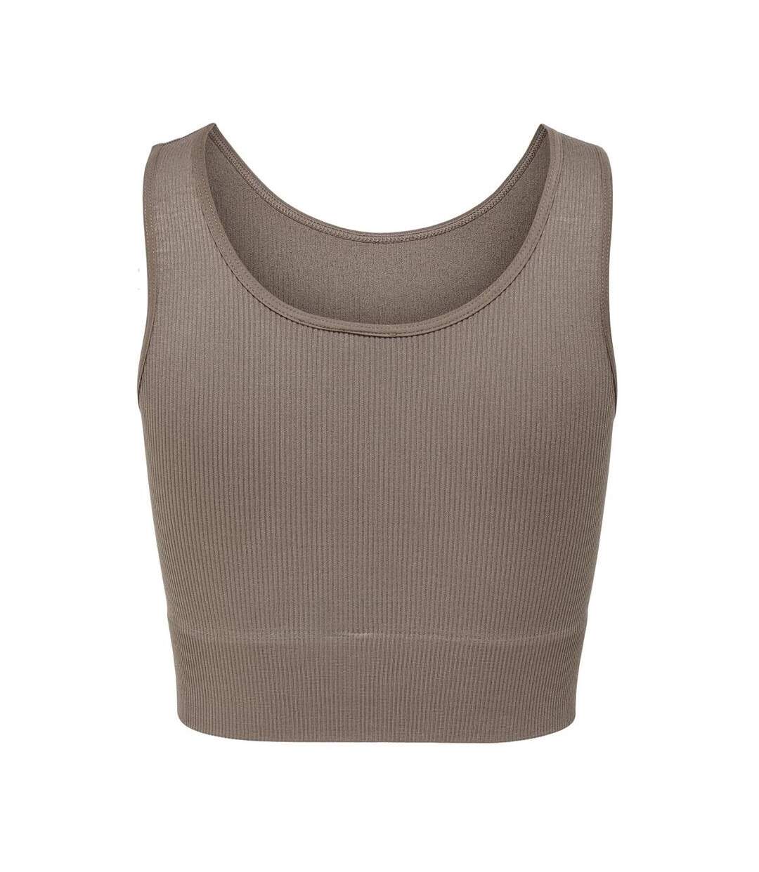 Brassière de sport taupe femme only play life-2