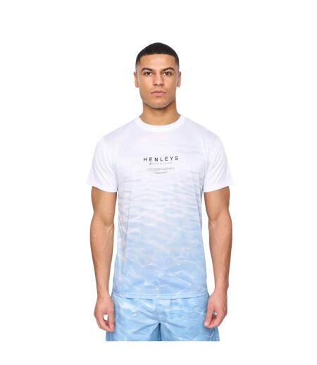 Mens henpool t-shirt denim blue Henleys