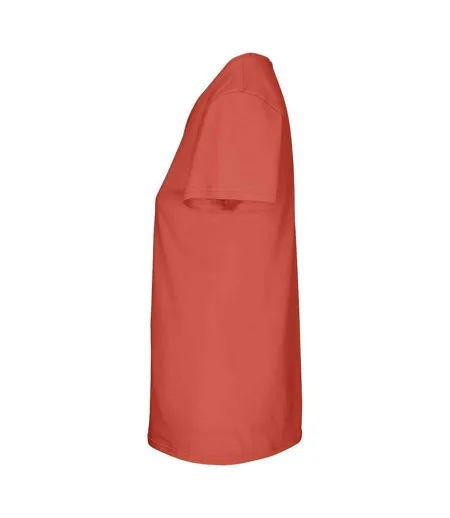 Womens/ladies Crusader T-shirt Pop Orange SOLS