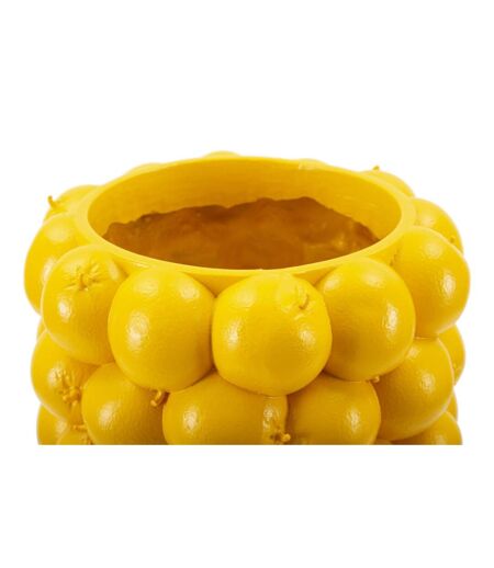 Vase Déco Fruits Citrons 28cm Jaune