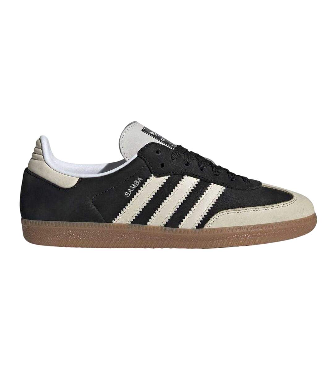 Womens/ladies Samba Og Leather Trainers Black Wonder White Adidas-1