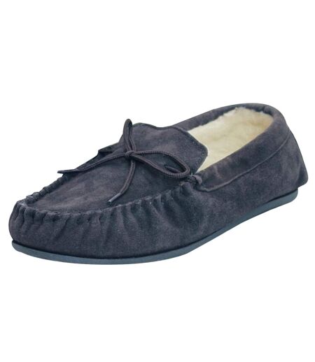 Mocassins adulte bleu marine Eastern Counties