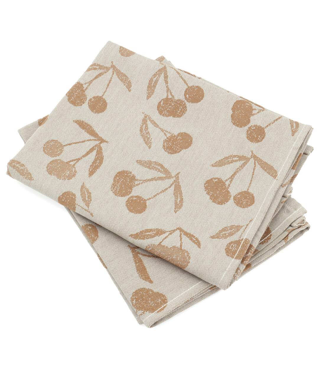 Lot de 2 torchons de cuisine toile coton BING-1