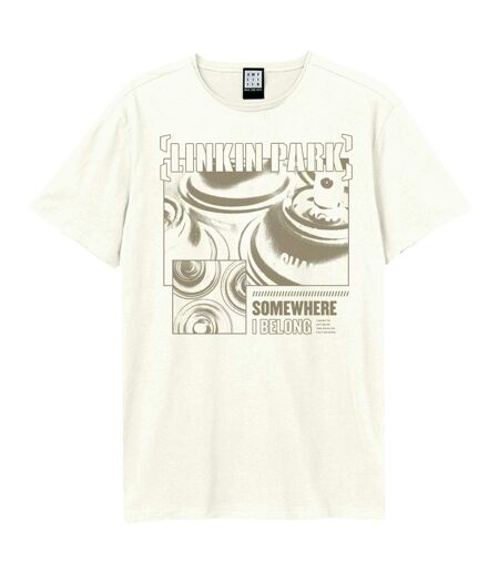 T-shirt Somewhere Belong Adulte Vieux Blanc Amplified