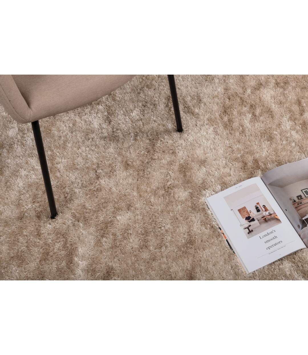 Tapis Déco Mattis 160x230cm Beige-5