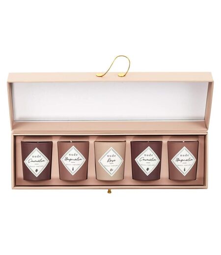 Lot de 5 Bougies Parfumées Coffret 5cm Nude