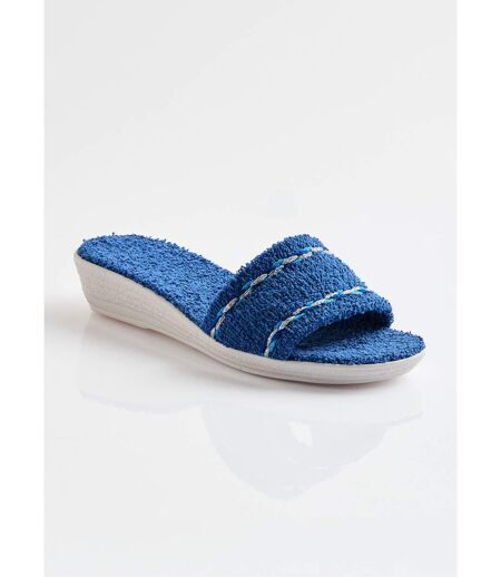 Chaussons mules compensés éponge