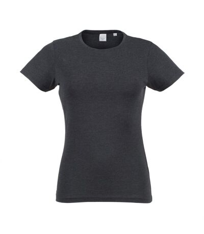 Skinni Fit Womens/Ladies Triblend Short Sleeve T-Shirt (Black Triblend)