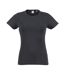 Skinni Fit - T-shirt à manches courtes - Femme (Noir) - UTRW4729