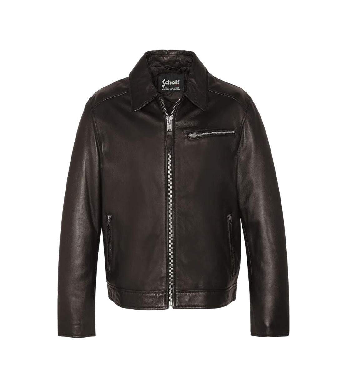 Blouson cuir marron homme schott mens candreas - 3xl-1
