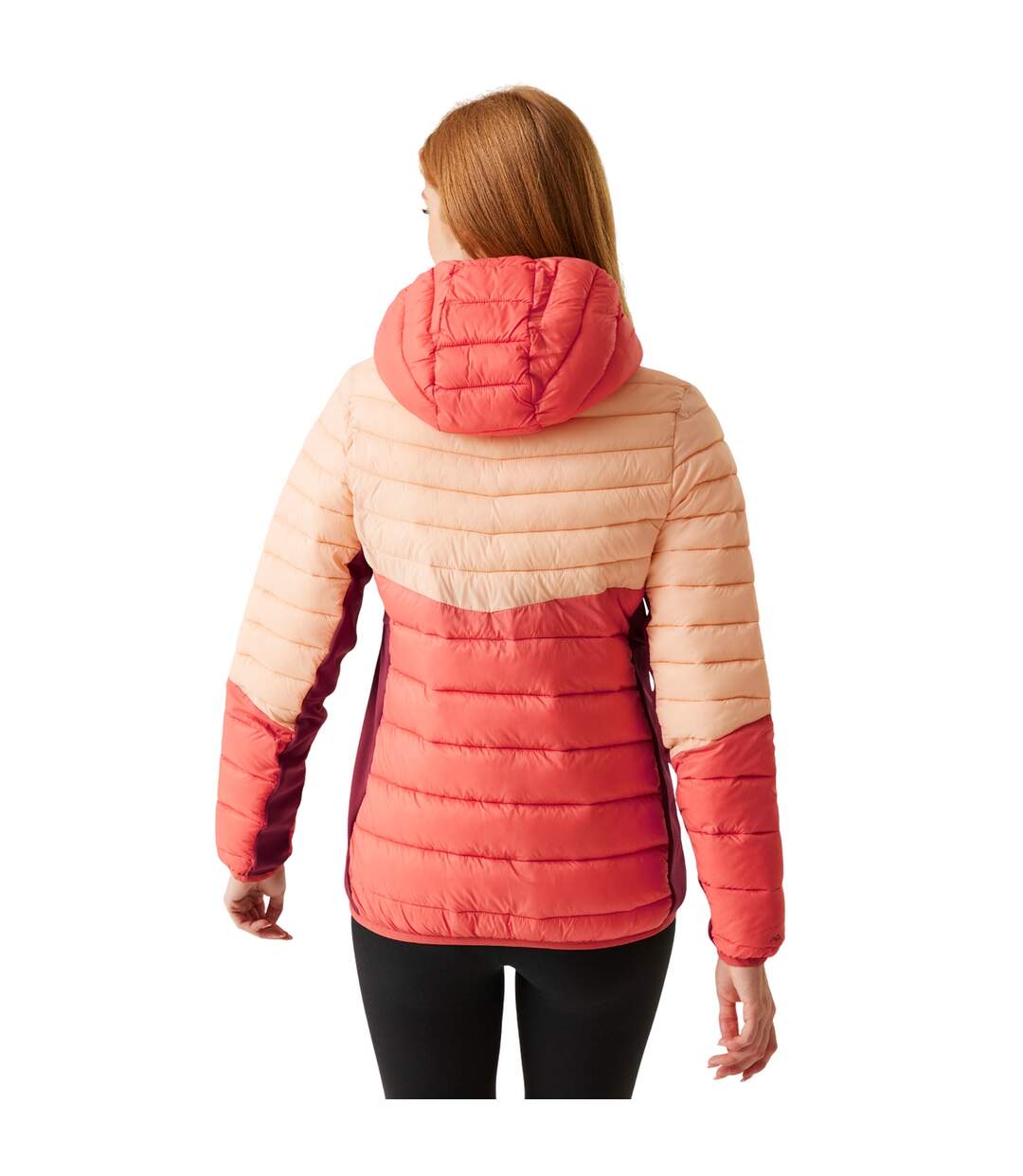 Veste Hybride Leedre Femme Rouge Foncé Rouge Clair Regatta-4