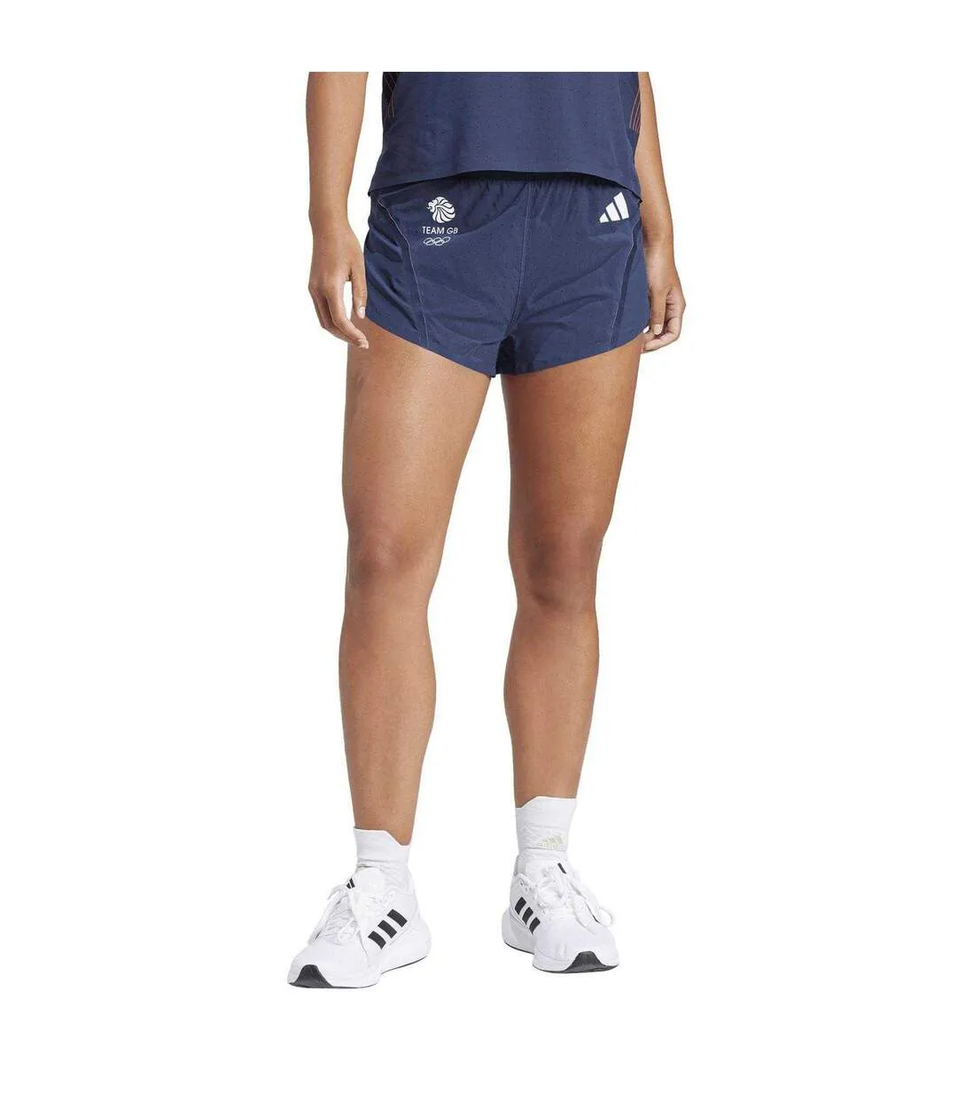 Short De Course Femme Bleu Encre Adidas-1