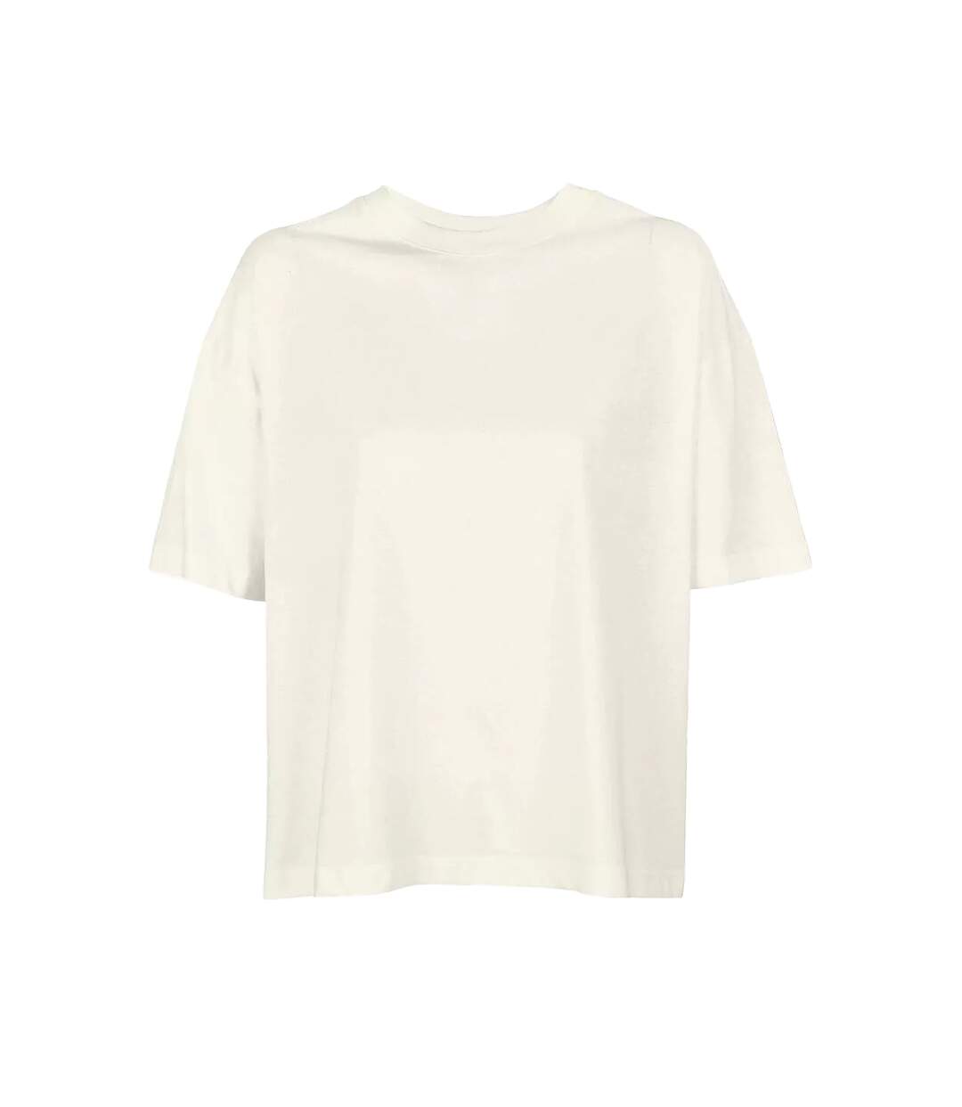 T-shirt Femme Blanc Crème SOLS-1
