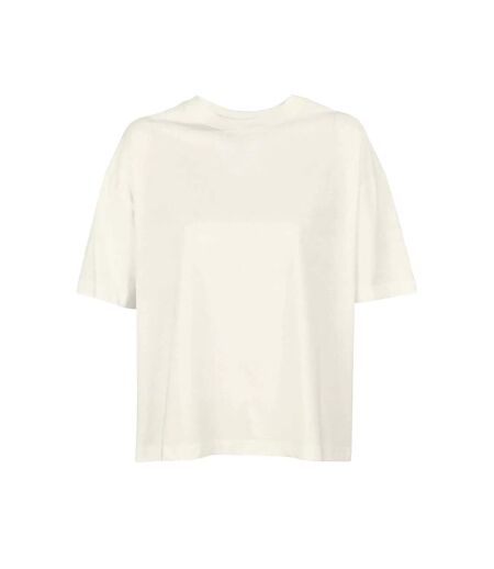T-shirt Femme Blanc Crème SOLS