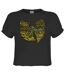 Womens/ladies Graffiti Wu-tang Clan Crop Top Charcoal Amplified-1