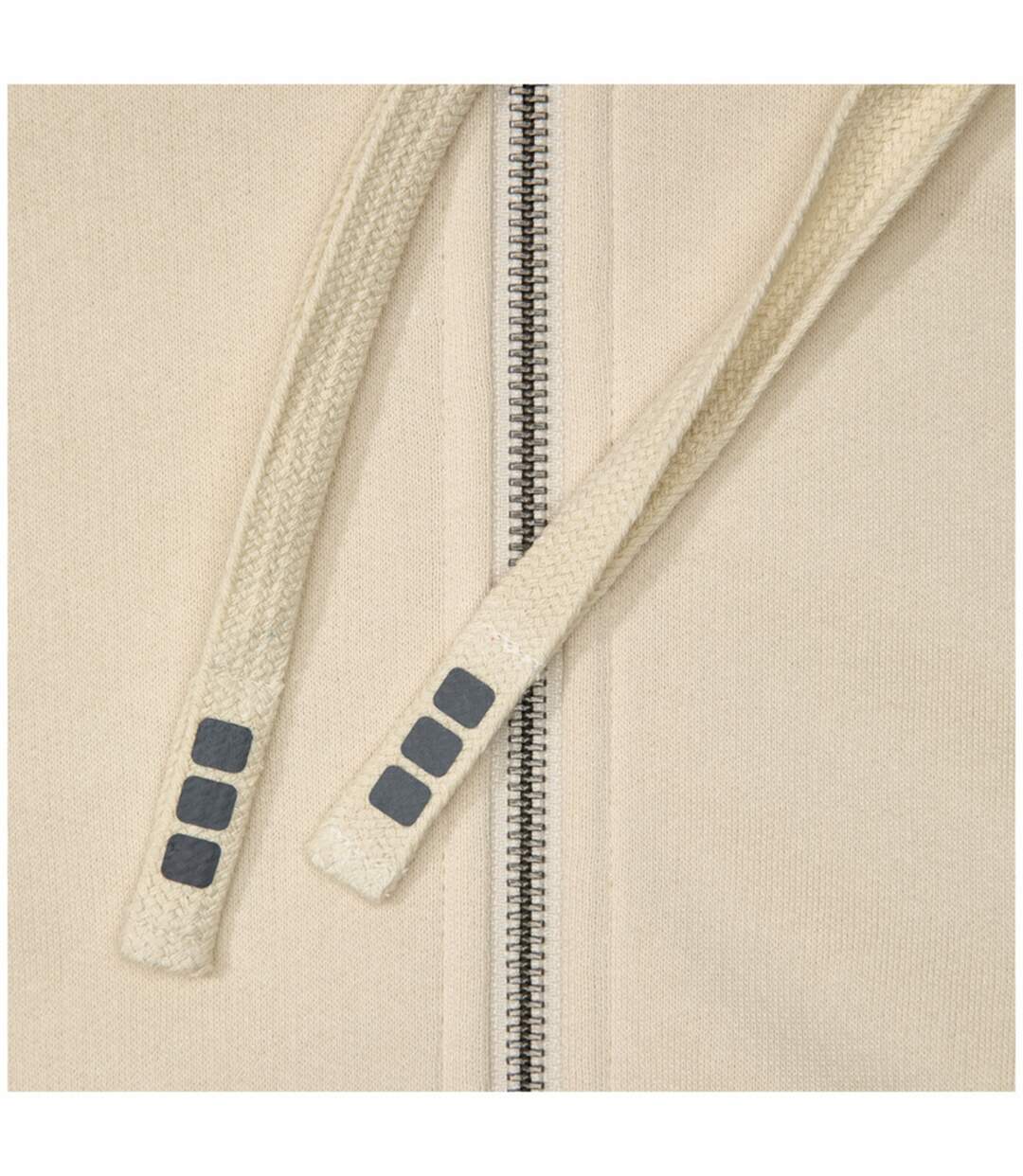 Arora Sweat À Capuche Zippé Homme Beige Elevate-4