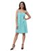 Robe d'été féminine à  bretelles vertes - Style décontracté et ample pour un look chic et confortable-4