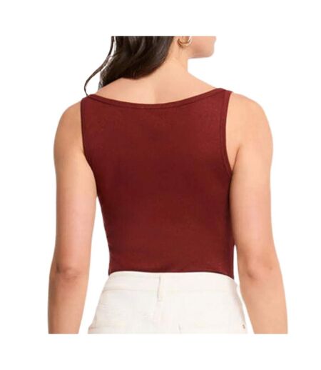 Débardeur rouge femme morgan fantaisie avec bijoux