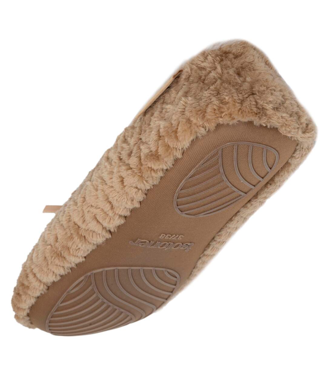 Isotoner Chaussons extra-light Ballerines femme micro éponge, semelle antidérapante-5
