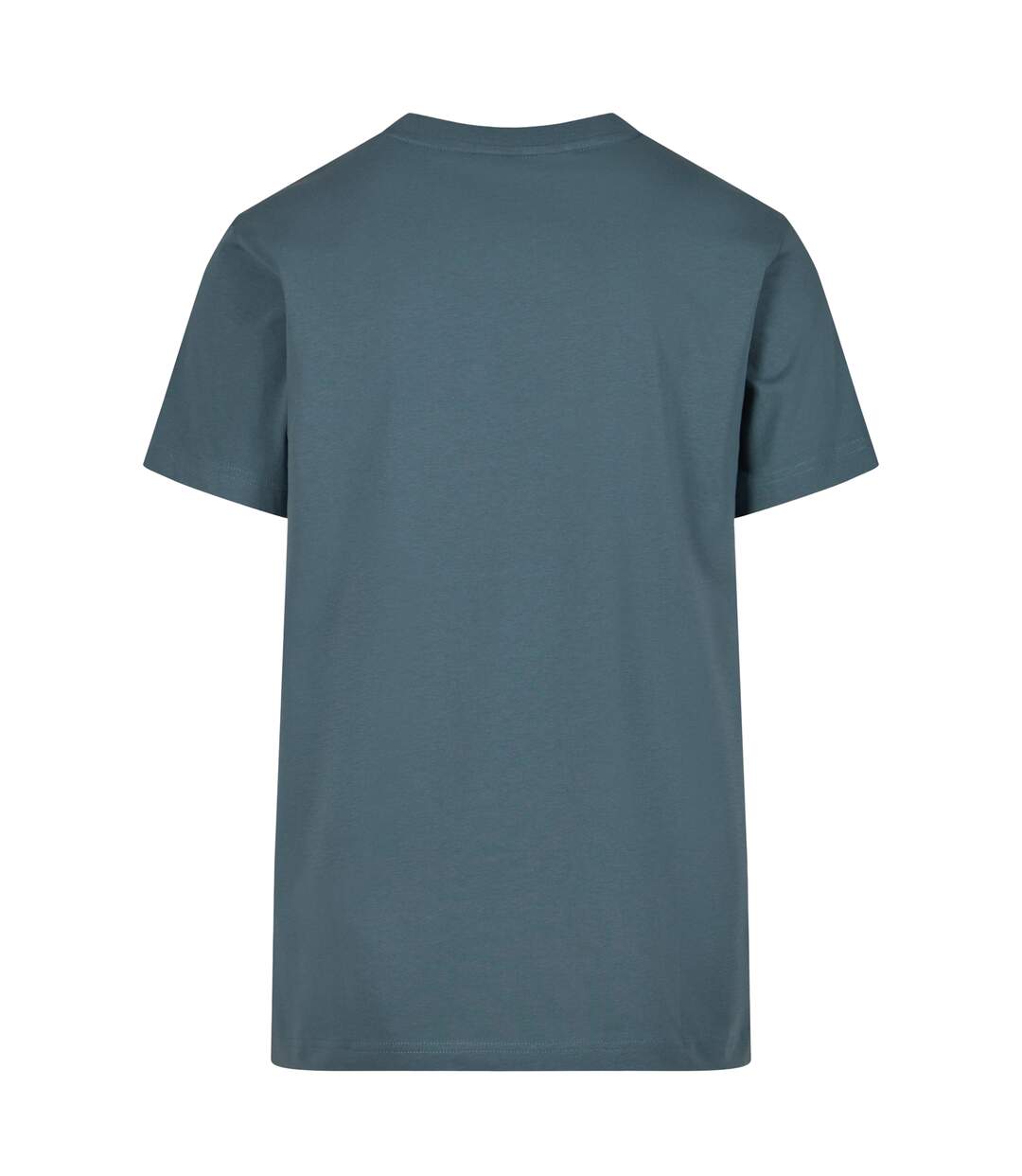 T-shirt À Col Rond Pour Hommes Bleu Poussiéreux Build Your Brand-2