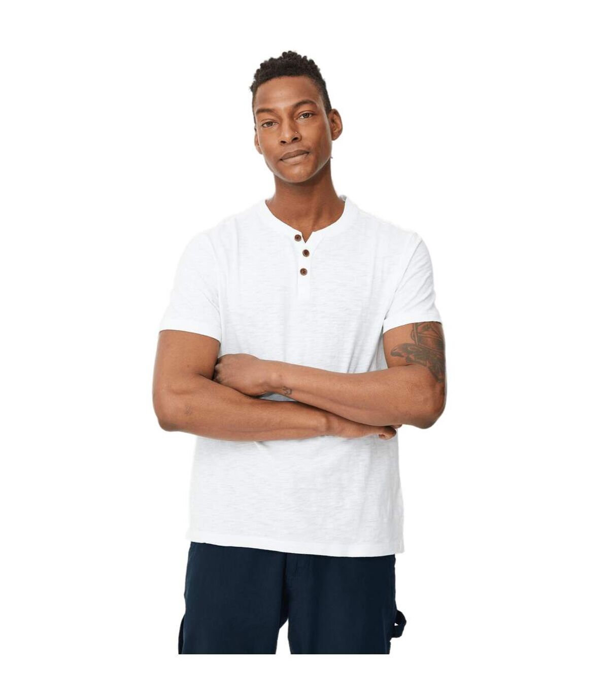 Mantaray - T-shirt SLUB - Homme (Blanc) - UTDH324