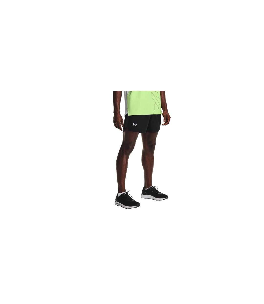 Mens Launch Lightweight Running Shorts Black Under Armour-1