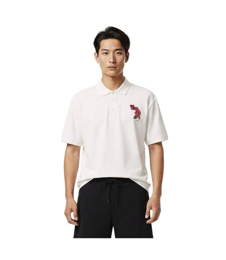Mens Dardigo Rose Polo Shirt White Hugo