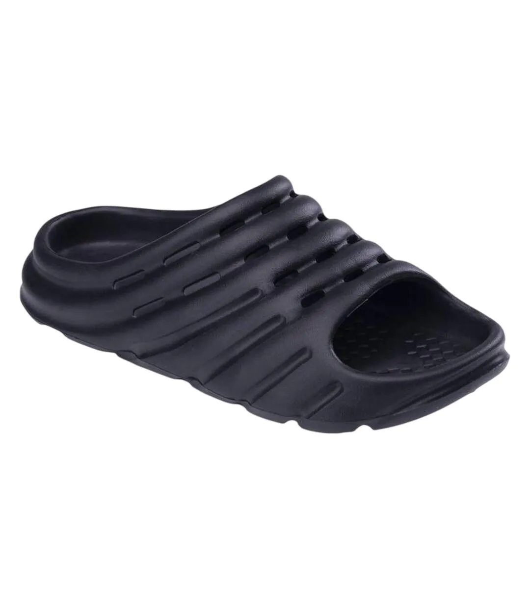 Claquettes Essentials Gras Homme Noir Martes-1