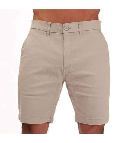 Mens Dillenger Cotton Twill Shorts Stone Weekend Offender