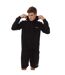 Mens Tape Hoodie Black Lyle & Scott-2