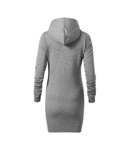 Robe À Capuche Snap Femme Gris Malfini
